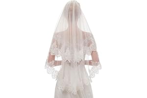 CULEO Voiles Femme,Voile de mariée en dentelle, photographie, coiffe, robe de mariée de voyage