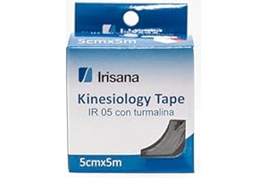 Irisana - Esparadrapo Deportivo - Rosa - 6,5 x 5 x 6,5 cm - Kinesiology Tape - Vendaje Elástico Neuromuscular - Turmalina - Elástico y Resistente al Agua
