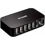 D-Link DUB-H7 7-Port USB 2.0 Hub (unterstützt Windows, Mac OS X, Linux)