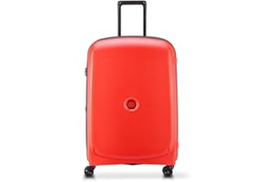 DELSEY PARIS - Belmont Plus - Valise grande taille rigide extensible - 70x47x33 cm - 87 litres - M - Rouge fane