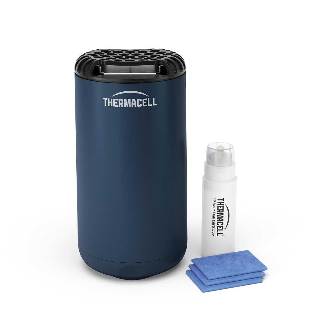 Thermacell Mini Halo Repellente Antizanzare, Senza DEET, 12 Ore, Blu Navy