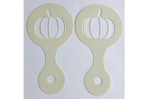 BODY ART DESIRE 2 x Pumpkin coffee cup/cappuccino stencils reusable many times present gift Thanksgiving Halloween
