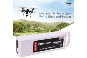 TOPCHANCES Akumulator do drona Q500, 5400 mAh, 11,1 V, akumulator litowo-polimerowy z ochroną ładowania, kompatybilny z Yuneec Typhoon Q500 Q500+ Typhoon 4K Typhoon G RC Quadcopter dron i Q500 Gopro Multicopter