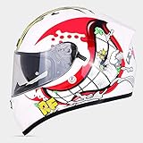 1. Dieser stylische klassische Fullface-Motorradhelm verfügt über ein leichtes ABS-Gehäuse + eine hochdichte EPS-Pufferschicht, eine hohe Festigkeit, eine solide Struktur, ein bequemes Futter und ein Nettogewicht von 1450 g ± 50 g