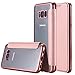 Produktbild Galaxy S8 Hülle,Galaxy S8 Case, Snewill Ultra Slim PU Leather Folio Flip Case with Card Slot & Clear Soft TPU Back Cover for Samsung Galaxy S8 - Rose Gold