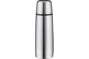 alfi ISOTHERM DV 750ml, borraccia isolante in acciaio con bicchiere, chiusura a vite a tenuta ermetica, tiene caldo per 18 ore, anti-impronte, durevole, per lavastoviglie, senza BPA