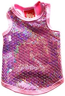 The Dog Squad Malibu Dream Tank Top for Dogs, Large, Pink
