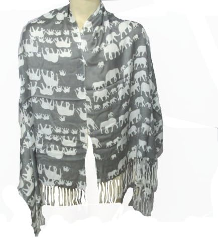 Thaimart Elephant Beautiful Scarf Shawl Colours Nice &amp; Soft