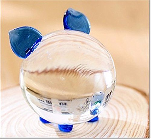 Kristall Paar Porzellan Glas niedlichen Lucky Pig Craft Creative Geschenke - 4