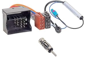 Audioproject A187 - Kit Adaptateur Autoradio Quadlock Adaptateur d'antenne Fakra ISO DIN compatible avec Citroen Berlingo C1 C2 3 4 C5 6 8 Peugeot 107 207 307 308 407 507 1007 4007 Fiat Toyota Aygo