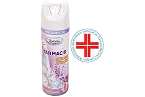 HYGIENFRESH Tarmacid Profumo Deodorante Spray Antitarme Antiacaro Professionale per Tessuti Ambienti Guardaroba Cassetti Lavanderia Insetticida Presidio Medico Chirurgico - 400 ml
