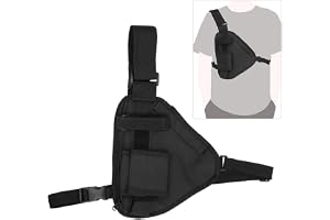 AUDBUA Radio Holster, Radio Chest Harness,Multi Function Radio Holder Holster Universal Radio Shoulder Holster, Walkie Talkie Holder Portable Vest Chest Bag Radio Strap with Adjustable Strap