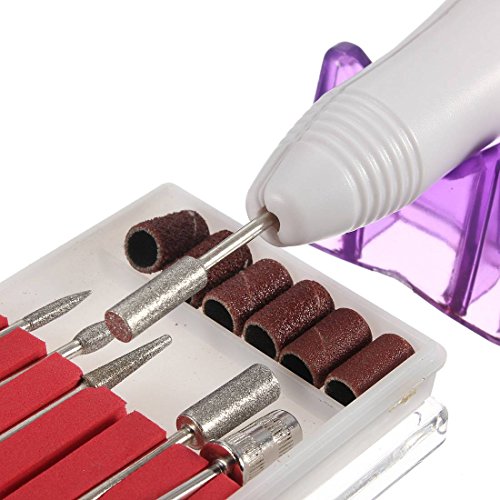 DANCINGNAIL elektrisch Maniküre Pediküre Nagelfräser Nagelfeile Drill Acryl Nail Art Werkzeug Nagel Kunst Maschine Set - 6