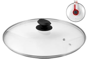 Home Lock med kant av rostfritt stål, plast/glas, transparent/svart, 38 cm