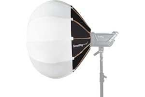 SMALLRIG RA-L65 Linterna Softbox, 26in/65cm Modificador de Luz con Puertas de Granero de Tela para Video Light 120B, 120D, 220B, 220D, Compatible con Aputure Luz 600d Godox SL60W, NS65L - 3754