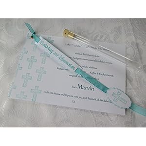 Einladung im Reagenzglas Kommunion / Konfirmation / Taufe / Firmung