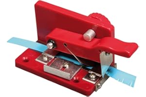 Rayher Quilling Fringer paperolle pratique materiel quilling pour faire des petites franges sur les bandes de papier de 6 à 9 mm idéal pour les activités manuelles couleur : rouge, 1.2 x 1.25 x 0.48 cm