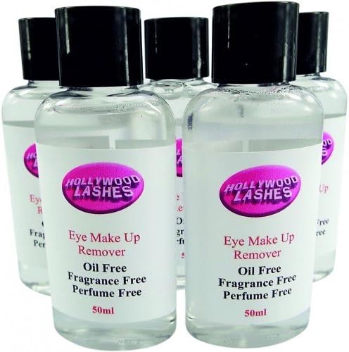 Hollywood Lashes Oil Free Eye Make Up Remover 5 x 50ml