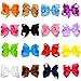 Baby Girl Grosgrain Ribbon 6" Large Boutique Hair Bows Pack Of 16