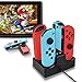 Produktbild Joy-Con Ladestation für Nintendo Switch, Funmazit 4 in 1 Ladegerät Nintendo Switch Controller Joy-Con Lade Dock mit LED Ladeanzeige