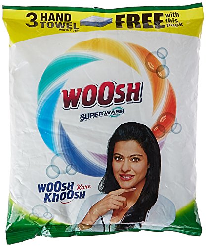 Woosh Super Detergent Powder - 2 kg with Free Hand Towel - 3 Pieces RS.156 (20.00% Off) - Amazon