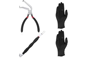 Gosknor Electrical Disconnect Pliers for Car, Electrical Connector Pliers & Connector Separator Metal Automotive Hose Disconnect Tools Fuel Line Tool for Push Tab Style Plugs