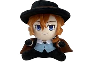 Jiumaocleu Bungo Stray Dogs Plush Nakahara Chuuya Stuffed Doll Anime BSD Plushies Figure Soft Plush Hug Pillow Cushion Sofa Decoration Xmas Gifts for Kids and Adults