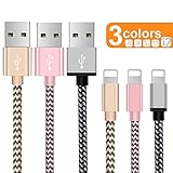 [Longitud perfecta] La longitud de nuestra iphone cable es de 1,5 metros, fácil de usar, amplia gama de actividades. Ya sea en casa, en la oficina o al aire libre, puede disfrutar de la libertad total de movimiento.