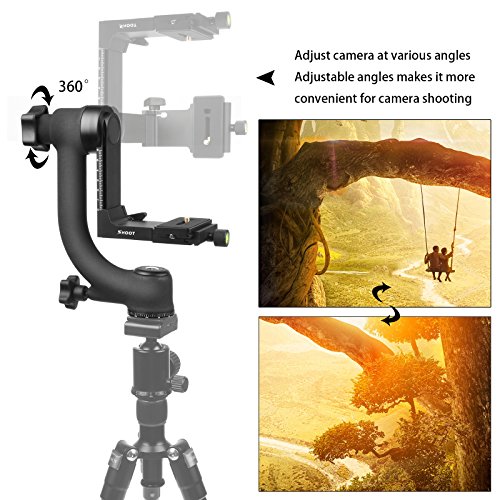 SHOOT 1 4 Pouce Screw 360-degree Rotule Pendulaire Panorama Gimbal Tr pied T te pour Canon Nikon Sony T l objectif Supporte jusqu 44 lb SHOOT 1 4 Pouce Screw 360-degree Rotule Pendulaire Panorama Gimbal Tr pied T te pour Canon Nikon Sony T l objectif Supporte jusqu 44 lb