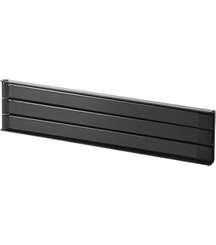 Porte-torchons Tower Yamazaki 7146 - Acier Noir, 30 X 10 X 25 Cm - Design Vertical Avec Pinces Incluses - Pour Cuisine Ou Salle De Bain