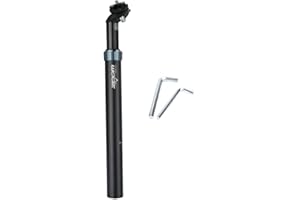 Velxnigt Tige de Selle à Suspension pour vélo, Tige de Selle à Ressort, Alliage d'aluminium, diamètre 27,2 mm/30,8 mm/30,9 mm/31,6 mm, Convient aux vélos électriques, VTT, vélos de Ville