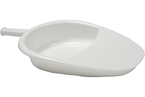 MEDICALAB Bassin de Lit Made in Italy, Bassin Hygiénique Basique pour Personnes Âgées, Alitées et Handicapées, Bassin Portable Stérilisable en Polypropylène, Couleur Blanche
