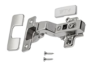 GTV Prestige 35 mm miękkie zamknięcie zawias drzwiowy do szafki kuchennej ze śrubami