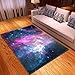 Produktbild Modern Bereich Teppich Abstrakte Bunte Weltraumgalaxie Universum-Nebel Nacht Sternenhimmel Rutschfester Fußmatten Für Wohnzimmer Schlafzimmer Küche,H,150x100cm