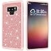 Produktbild Samsung Galaxy Note 9 Hülle Tasche, Samsung Galaxy Note 9 Handyhülle, Samsung Galaxy Note 9 Schutzhülle, LolStore Glitzer Handy Tasche Bumper Case [Soft TPU + Hart PC] Shiny Stoßfest Schutztasche für Samsung Galaxy Note 9 6,4 Zoll, Roségold