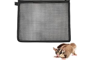 tinkare Sugar Glider Nail Trimmer Nails Trimming Pouch Mesh Trim Bag for Guinea Pig Rat Ferrets Small Pets