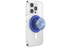 PopSockets Uchwyt do telefonu MagSafe z podpórką, stojakiem magnetycznym, wymienną górą, bezpieczne trzymanie etui MagSafe, uchwyt na telefon i tablet - półprzezroczysty ocean