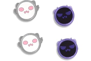 DLseego 4 Unids Apretones de Pulgar Suave Silicona Cubierta para Switch/Switch Lite, Lindos 3D Dibujos Animados Analógicos Stick Caps para Joy-con, Demonios