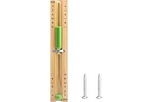 UOCAI Sanduhr Sauna Timing Zubehör Timer 15 Minuten, Küchentimer Hitzebeständig Sauna Sanduhr Uhr aus Holz Grün Sand
