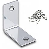 L Tipi Metal K&ouml;şebent, Mobilya ve Dolap i&ccedil;in Deprem Sabitleyici Bağlantı Aparatı, 25x25x15 mm, 10 Adet, G&uuml;m&uuml;ş Renk