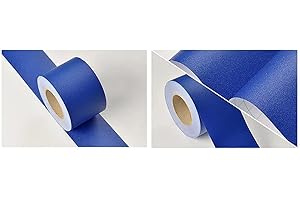 VISITRYL Bordure De Papier Peint Frise Murale Adhesive Bordure Papier Peint Frise Autocollante Pour Cuisine, Salle De Bains, Plafond, Salon, Chambre DéCoration Murale Bleu Foncé Givré 5cm X 500cm