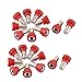 Produktbild DealMux 20pcs 4mm Red Banana Buchse Buchse Audio- Lautsprecherkabel-Koppler Adapter für RC Flugzeug