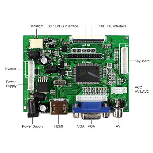 HDMI   VGA   2AV placa de regulador LCD de entrada para B141EW03 LP154W01 Panel LCD de 14 1  15 4  1280x800