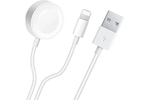 HOUKIG Compatible with Wireless Smart Watch Charger Magnetic 2 in 1 Portable iWatch Charging Cable Compatible with iPhone 14 Pro/14/13/12 & Apple Watch Series 8/7/6/SE/5/4/3
