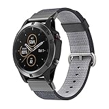 Crewell Armbanduhr QuickFit Band Ersatz Nylon Strap Armband für Garmin Fenix 5 Plus Smartwatch