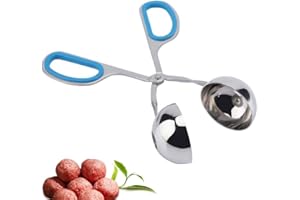 OKBY Clip de albóndigas-304 Acero inoxidable no pegajoso Albóndigas Bolas de arroz Clip Maker Molde Herramienta de cocina(Azul)