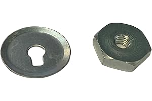 SEBA.RICAMBI Kit Dado + Piastrina Rondella Blocca Variatore per Vari Ciclomotori Ciao Si Bravo Boxer Grillo Boss Eco Cba