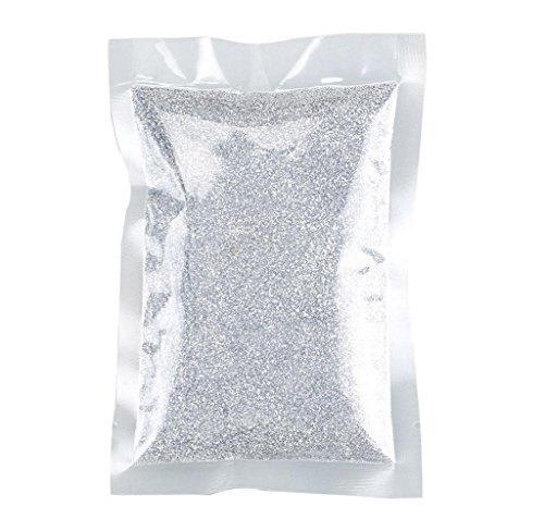 Ularma 100g Nail Art Metal Glitter Powder Dust Gem Craft Card Decorating (Silver)
