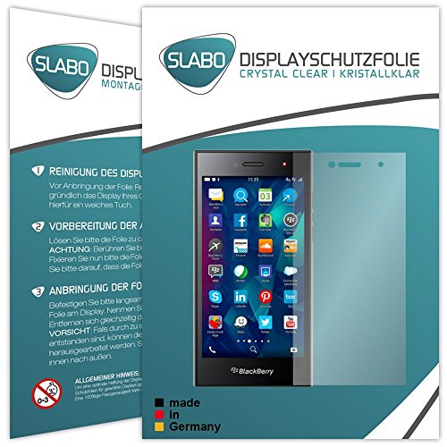 4 x Slabo Displayschutzfolie Blackberry Leap Displayschutz Schutzfolie Folie „Crystal Clear“ unsichtbar MADE IN GERMANY - 2