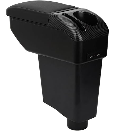 Ruiya Compatible Avec Peugeot 208 E-208/ Peugeot 2008 E-2008 Restyling 2020-2024 2025 Accoudoir Boîte De Rangement, Plateau De Rangement De La Console Boîte De Rangement Peugeot 208 Accessoies